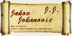 Jakov Jokanović vizit kartica